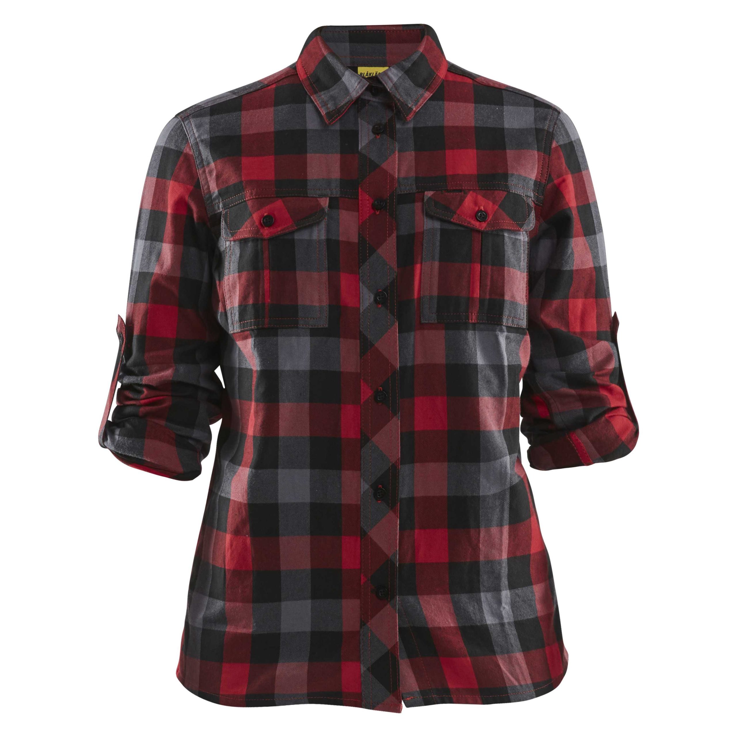 BLAKLADER 32091152 Women's Flannel Shirt Long Sleeve Work Shirt WOMEN - 100% Cotton – Image 2