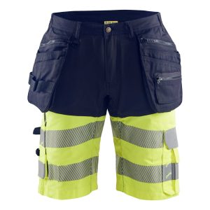 BLAKLADER 15961811 | Hi Vis shorts with stretch Hi Vis Reflective Work Shorts Men - Stretch Fabric