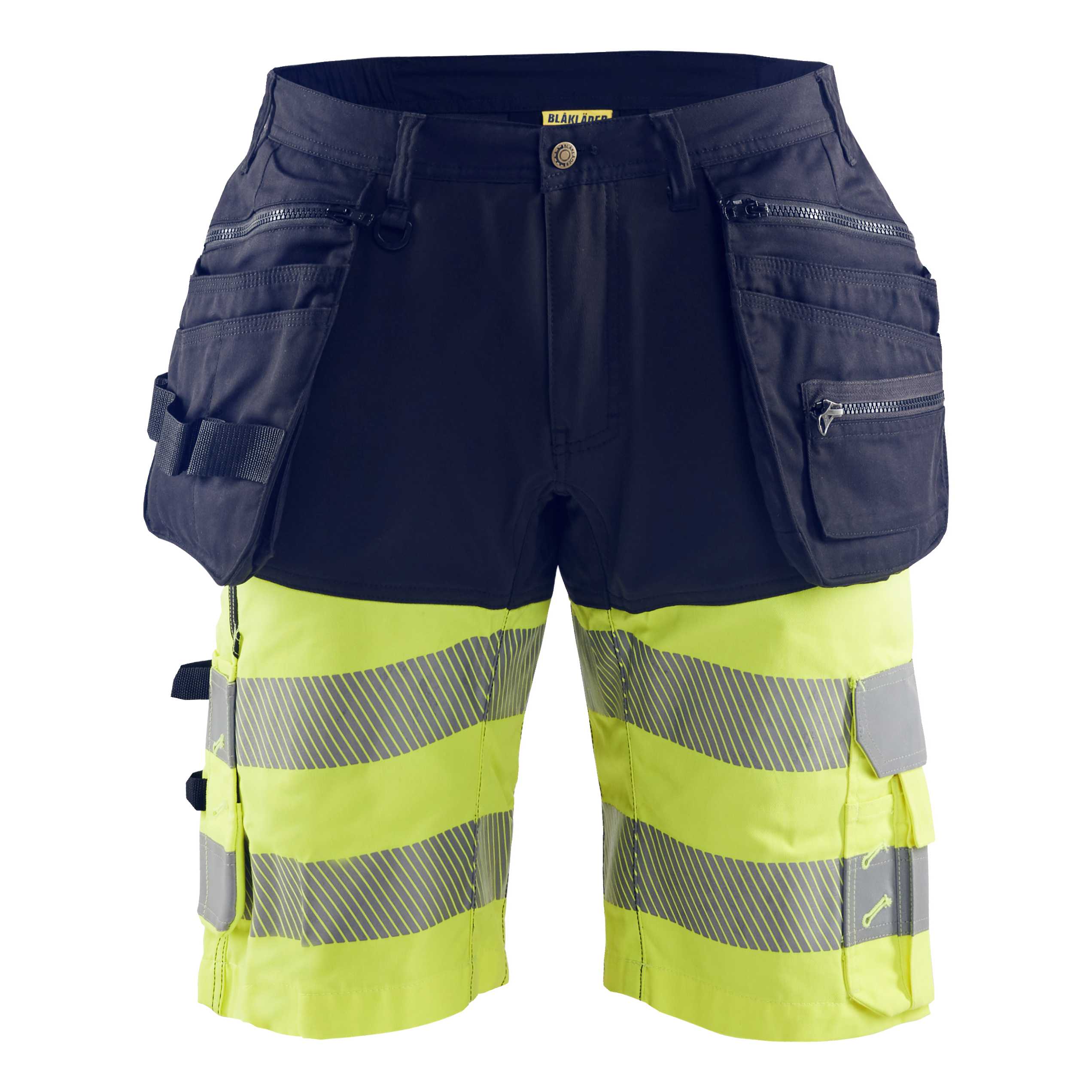 BLAKLADER 15961811 | Hi Vis shorts with stretch Hi Vis Reflective Work Shorts Men - Stretch Fabric – Image 2