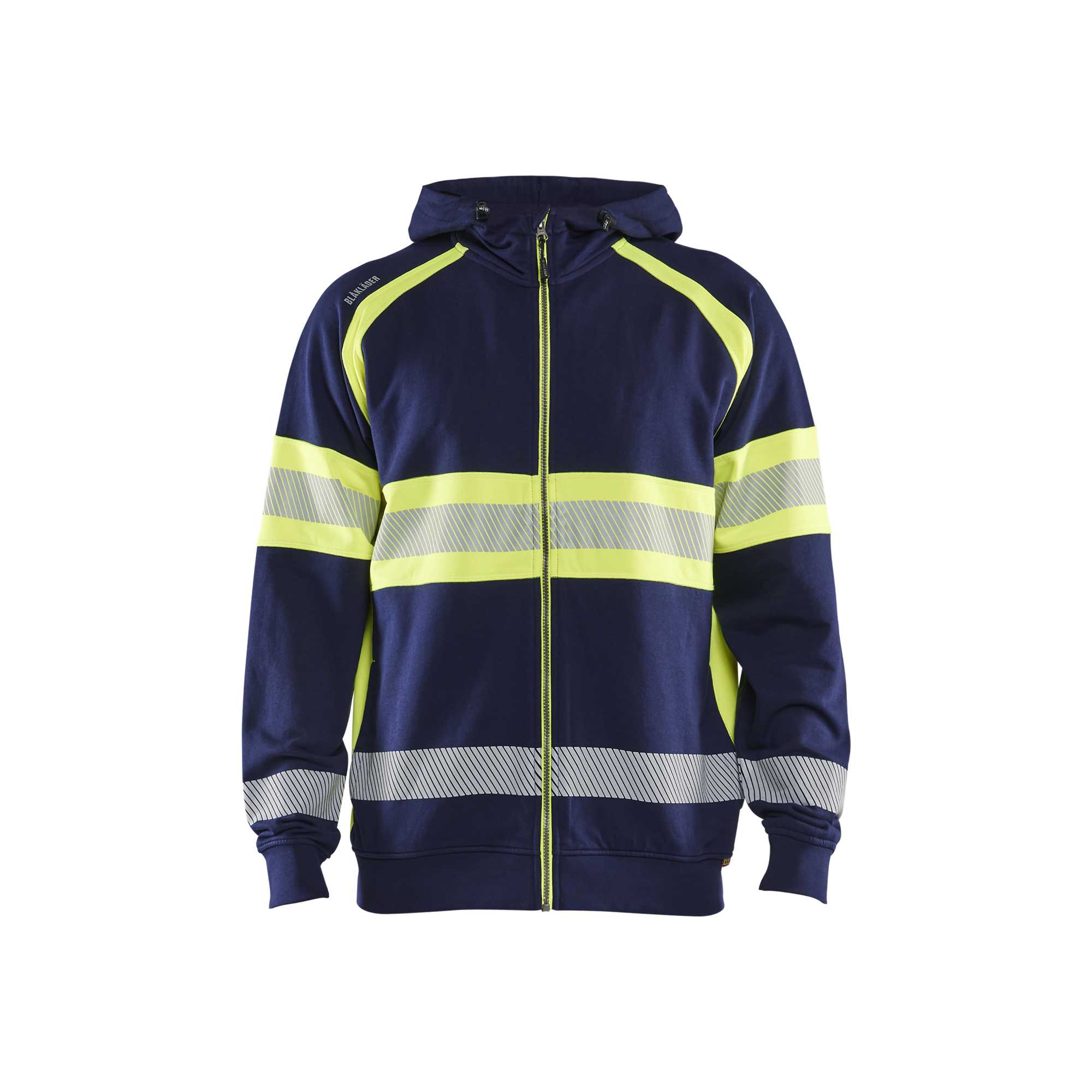 BLAKLADER 35521158 Hi Vis Hoodie Hi Vis Reflective Hoodie Work Sweatshirt MEN - 100% Cotton