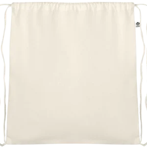 Essential organic cotton drawstring bag