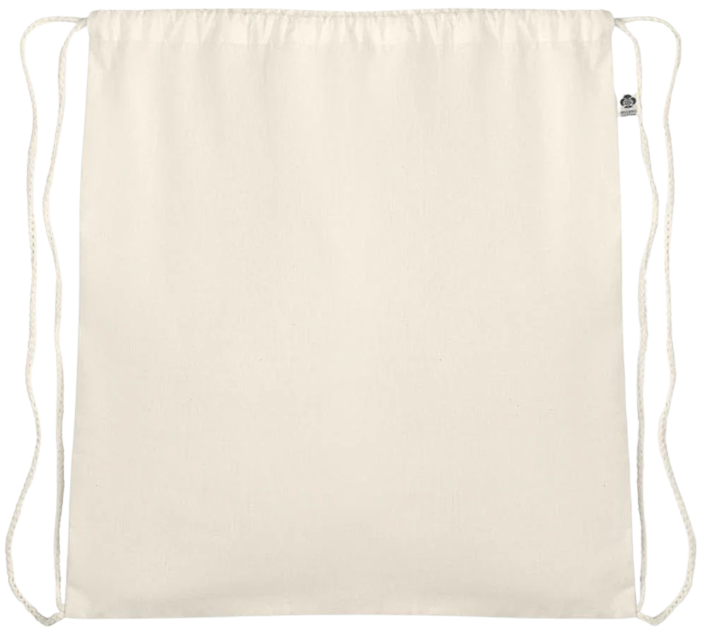 Essential organic cotton drawstring bag – Image 2