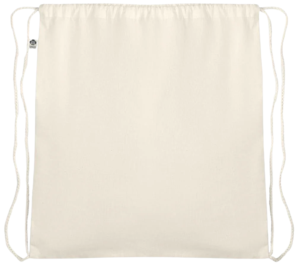 Essential organic cotton drawstring bag – Image 3