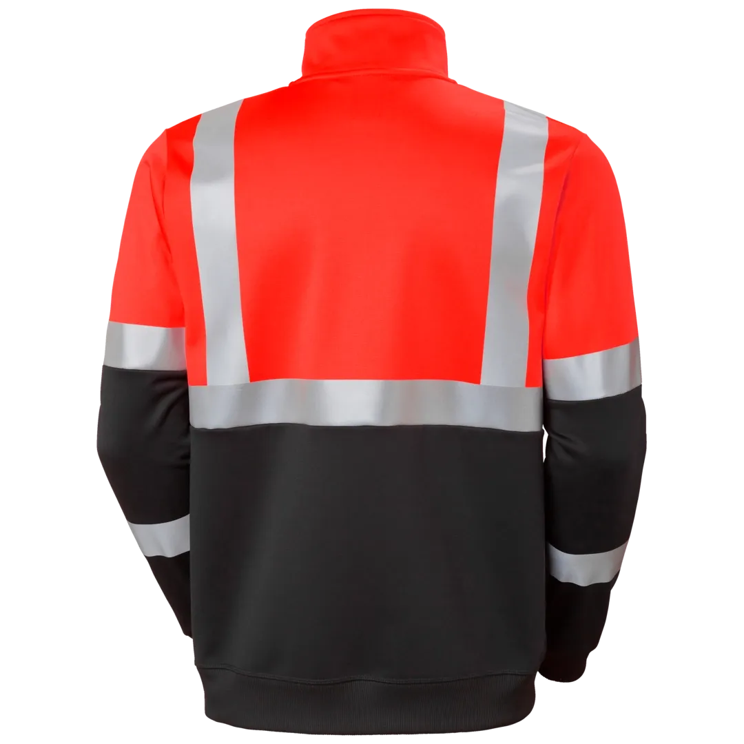 HELLY HANSEN ADDVIS ZIP SWEATSHIRT CLASS 1 79258 Hi Vis Reflective Work Sweatshirt MEN - Stretch – Image 3
