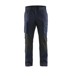 BLAKLADER 14591845 Service Trousers with Stretch Work Trousers Men - stretch panels
