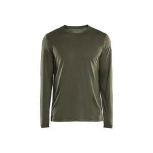 BLAKLADER 35381743 Long sleeved Merino Wool T shirt Long Sleeve Work T-Shirt MEN - 85% Merino Wool