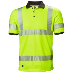 HELLY HANSEN ICU LIFA ACTIVE POLO 75112 Hi Vis Reflective Short Sleeve Work Polo MEN - Quick Dry
