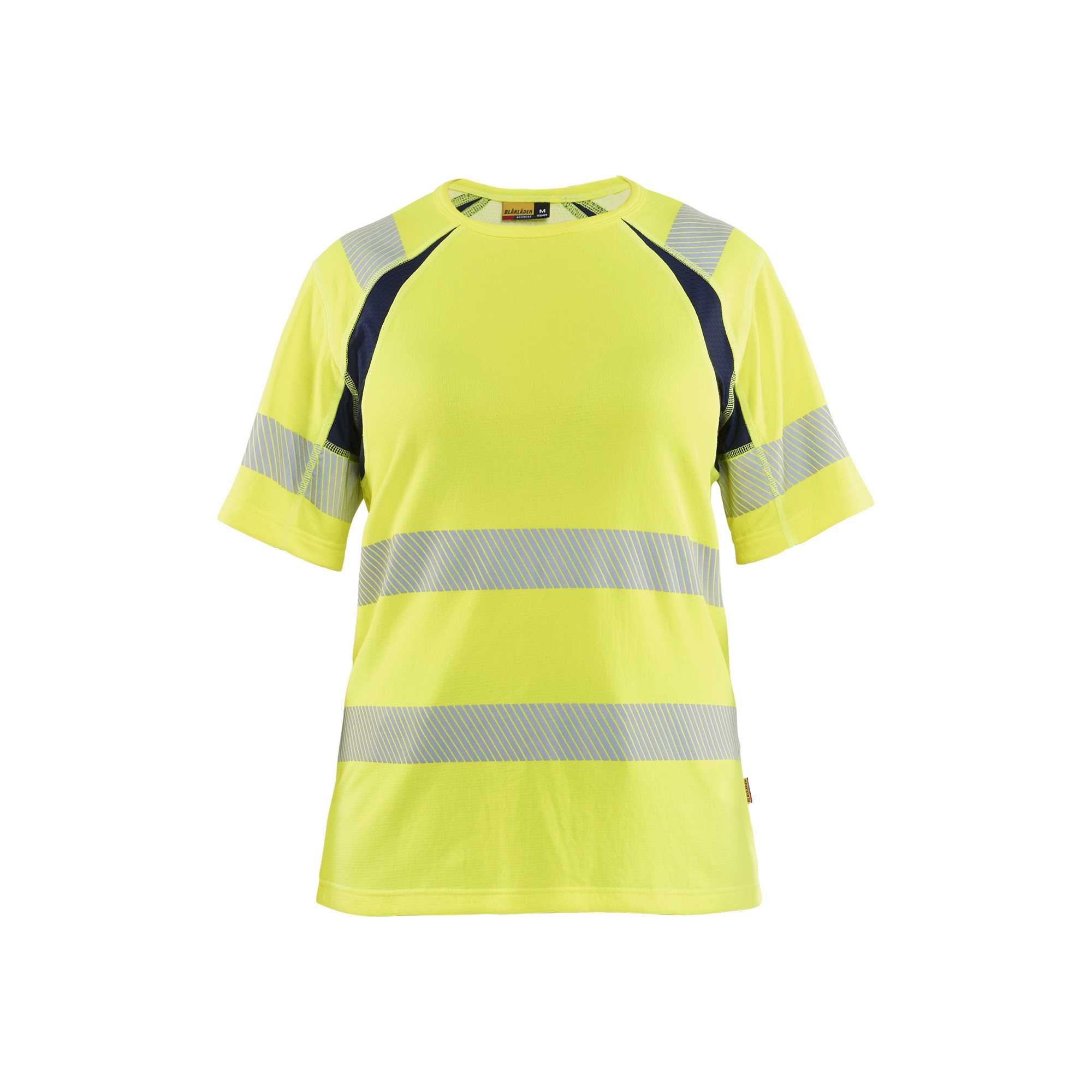 BLAKLADER 35032537 Women’s Hi Vis T shirt Hi Vis Reflective Short Sleeve Work T-Shirt WOMEN - Moisture Wicking – Image 2