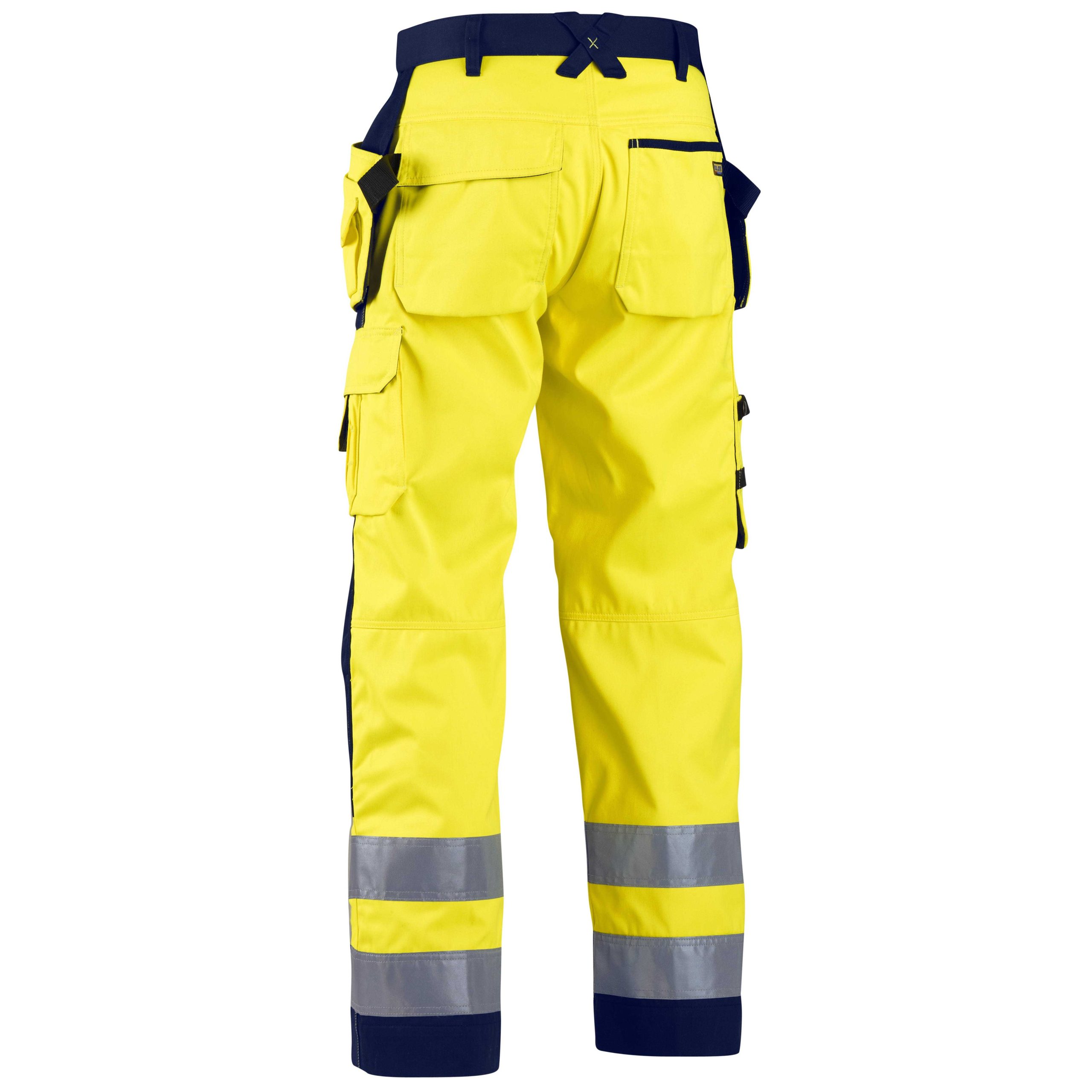 BLAKLADER 15681811 | Hi Vis craftsman trousers Hi Vis Reflective Work Trousers Men - Twill Fabric – Image 3