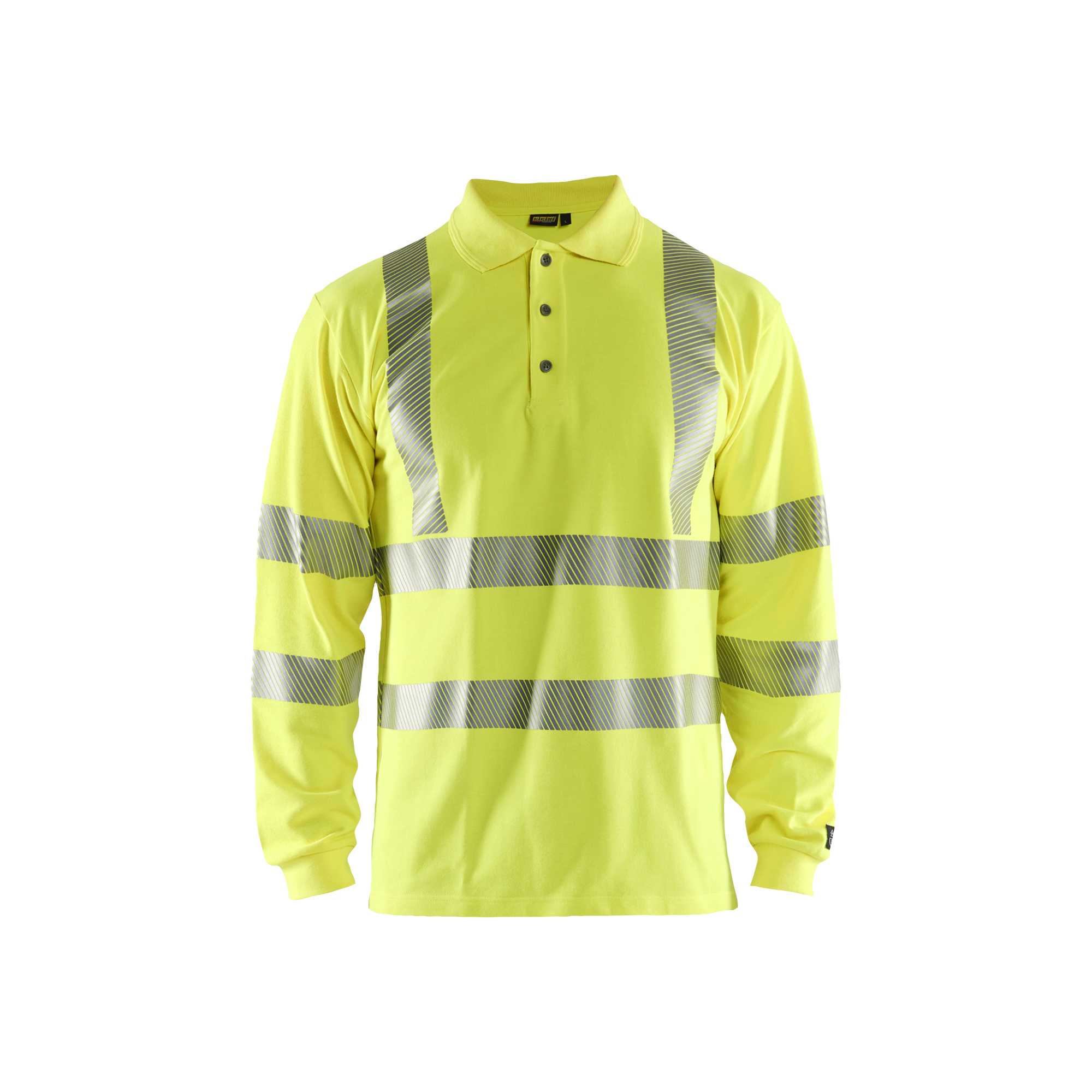 BLAKLADER 34391741 Multinorm long sleeved polo Hi Vis Reflective Long Sleeve Work Polo MEN - Flame Retardant – Image 2