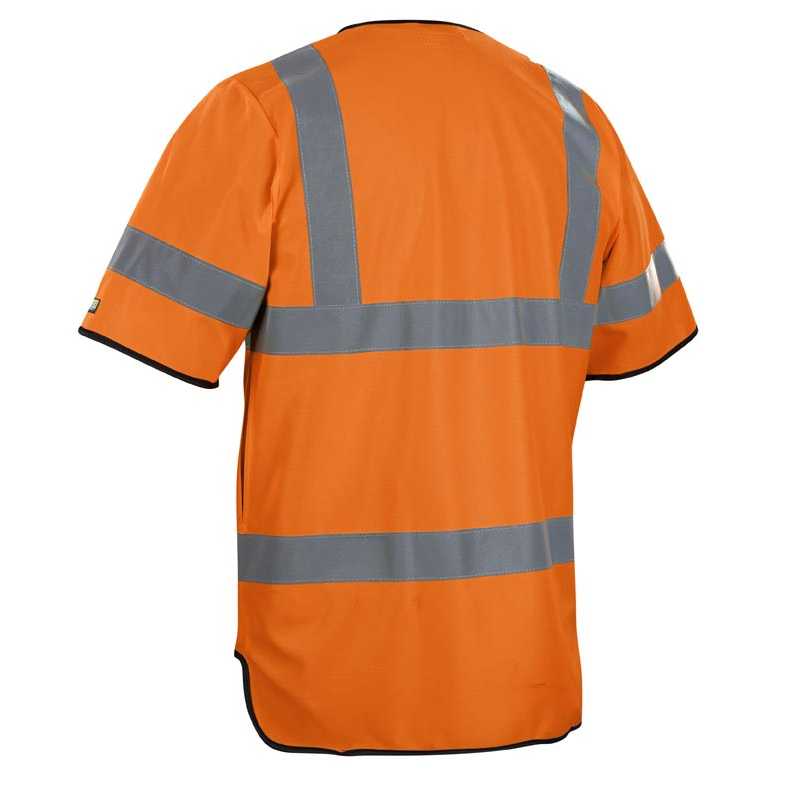 BLAKLADER 30231022 HI VIS VEST CLASS 3 Hi Vis Reflective Work Vest MEN - 100% Polyester – Image 8