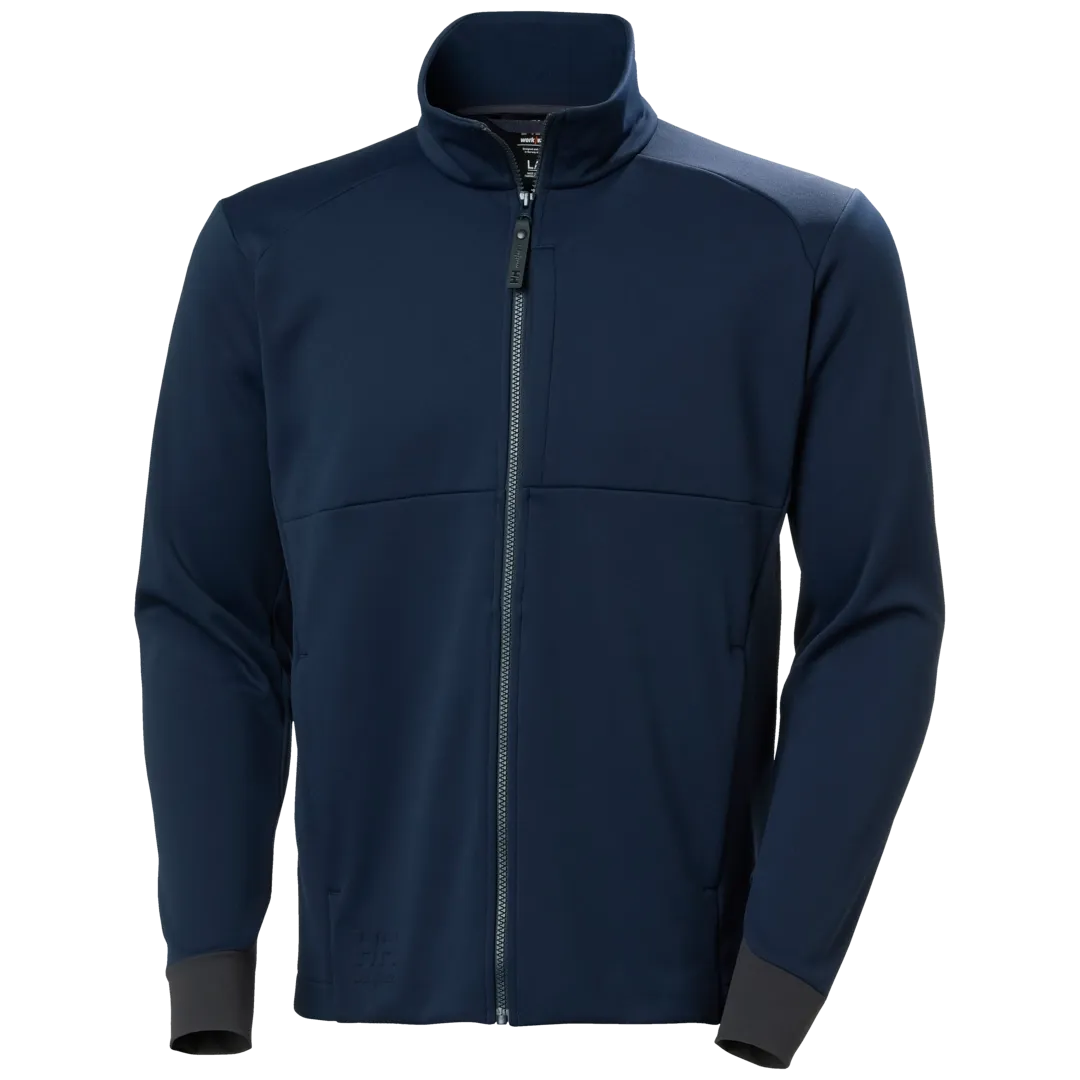 HELLY HANSEN TECH MIDLAYER 72380 Full Zip Work Sweatshirt MEN - Brushed Lining – Image 2