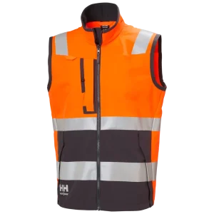 HELLY HANSEN ALNA 4X TECH VEST 74030 Hi Vis Reflective Work Vest MEN - 4 Way Stretch