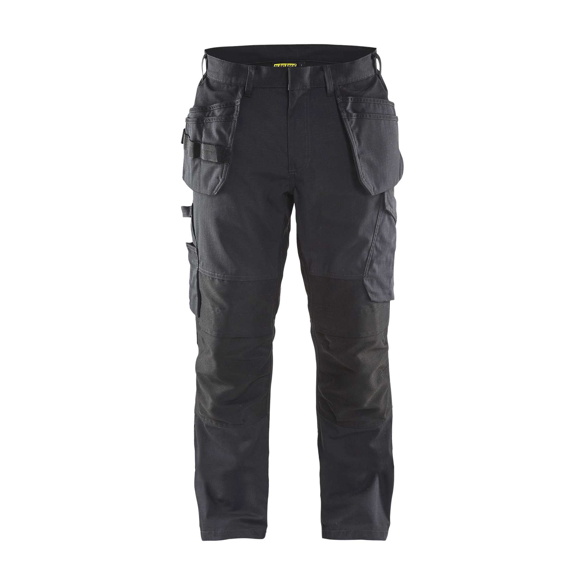 BLAKLADER 14961330 | Service trousers with stretch and tool pockets Work Trousers Men - Ripstop Fabric