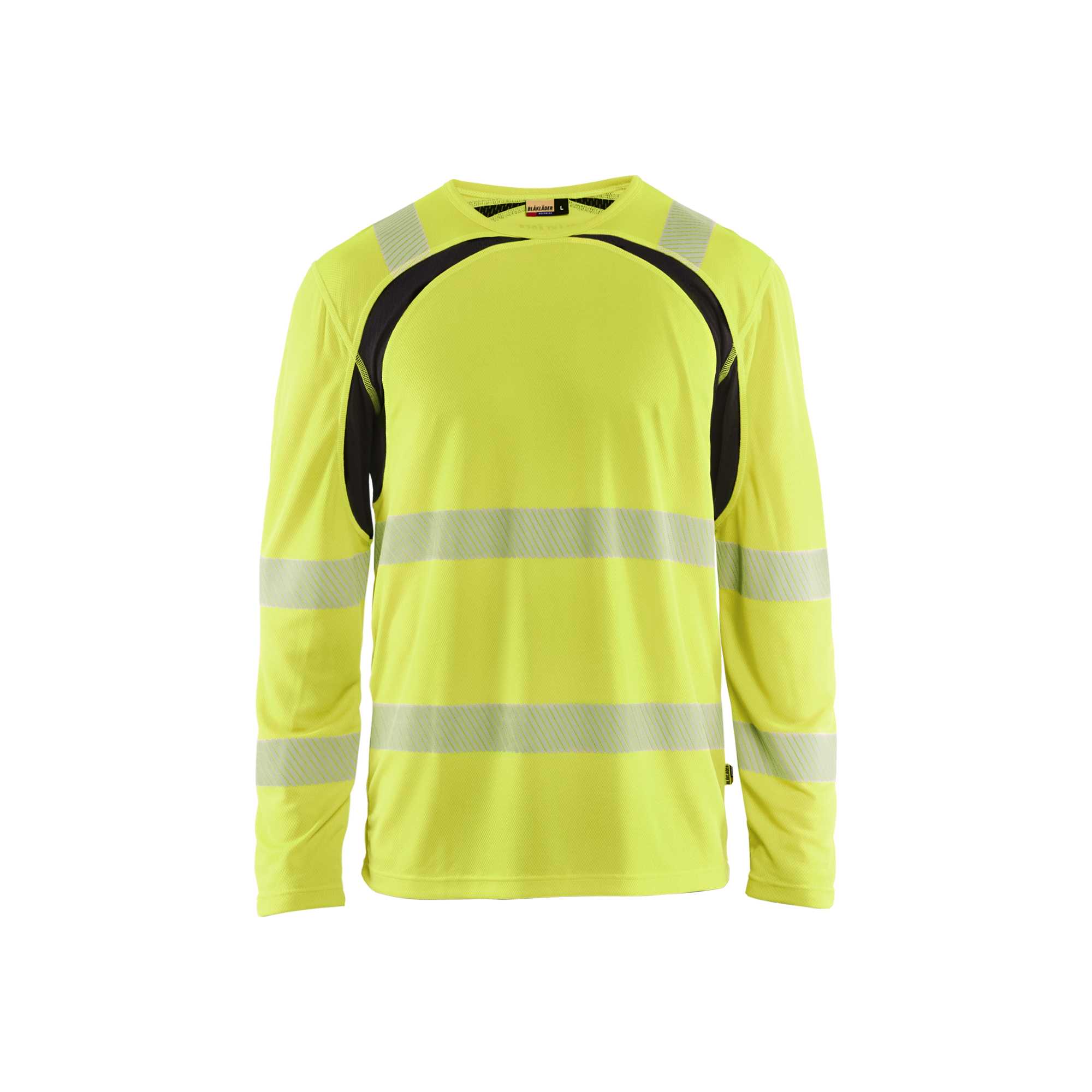BLAKLADER 35991013 Hi Vis UV Protected Long Sleeved T Shirt Hi Vis Reflective Long Sleeve Work T-Shirt MEN - 100% Polyester – Image 6