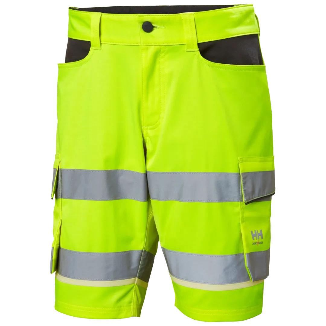 HELLY HANSEN UC-ME CARGO SHORTS 77517 Hi Vis Reflective Work Shorts MEN - Two Way Stretch Fabric – Image 6