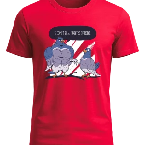 Anti Cardio Pigeon Design - Basic Unisex T-Shirt