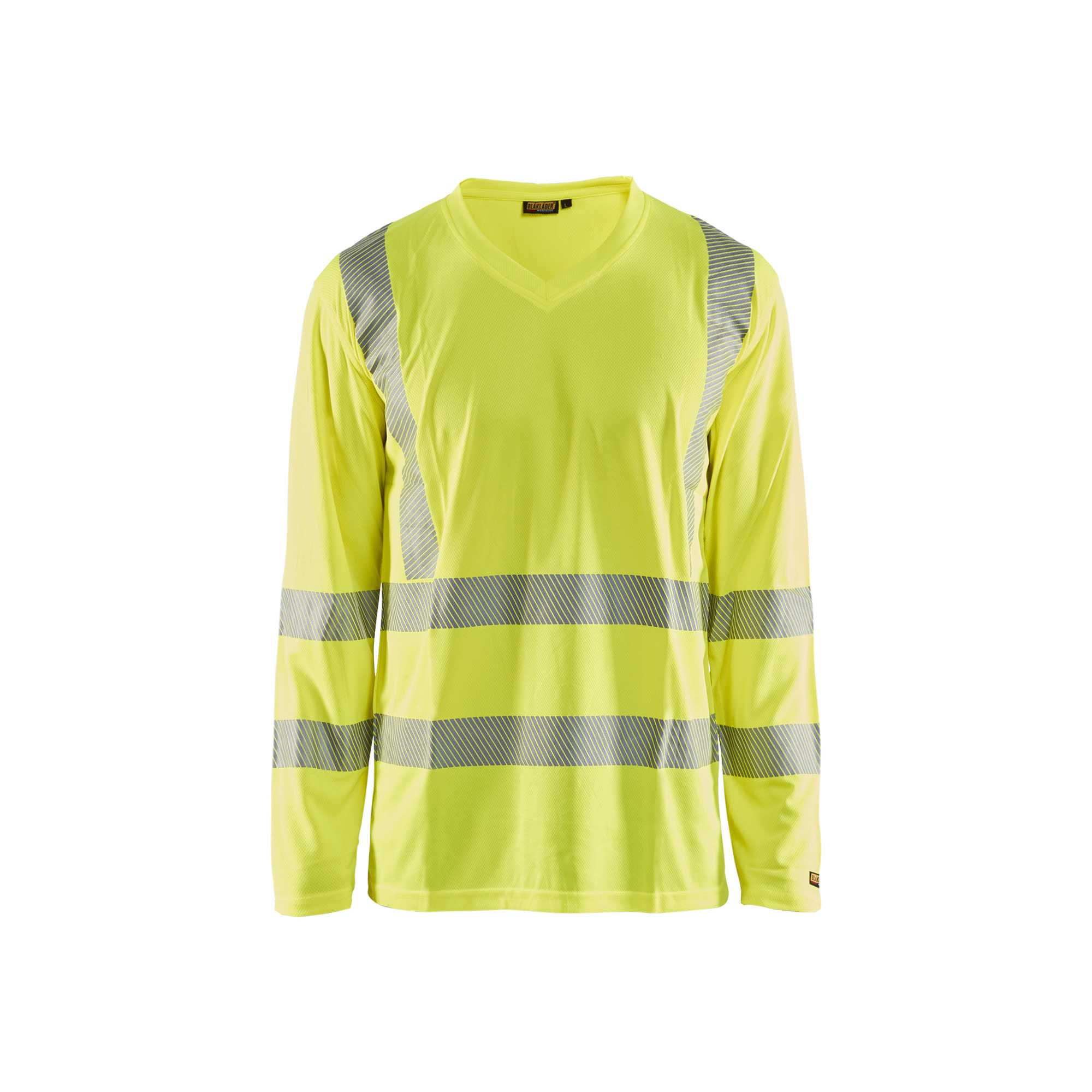 BLAKLADER 33851013 Hi Vis UV Long sleeved T shirt Hi Vis Reflective Long Sleeve Work T-Shirt MEN - 100% Polyester – Image 2