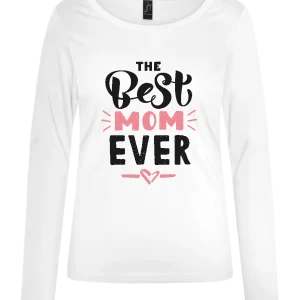Best Mom Ever Heart Design - Comfort women's long sleeve t-shirt