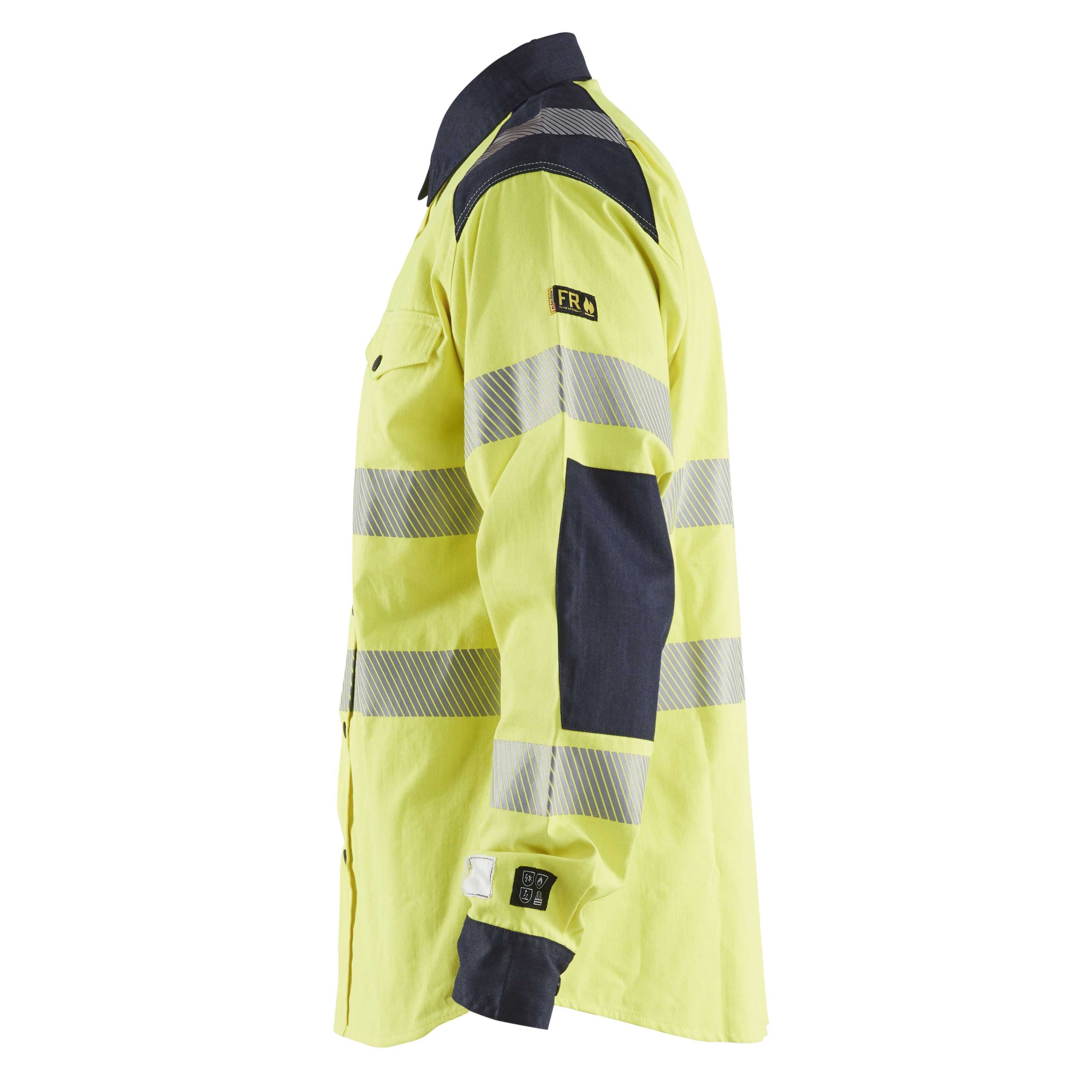 BLAKLADER 32391517 Multinorm shirt Hi Vis Reflective Long Sleeve Work Shirt MEN - Flame Retardant – Image 6