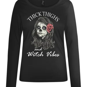 And Witch Vibes Design - Comfort women's long sleeve t-shirt