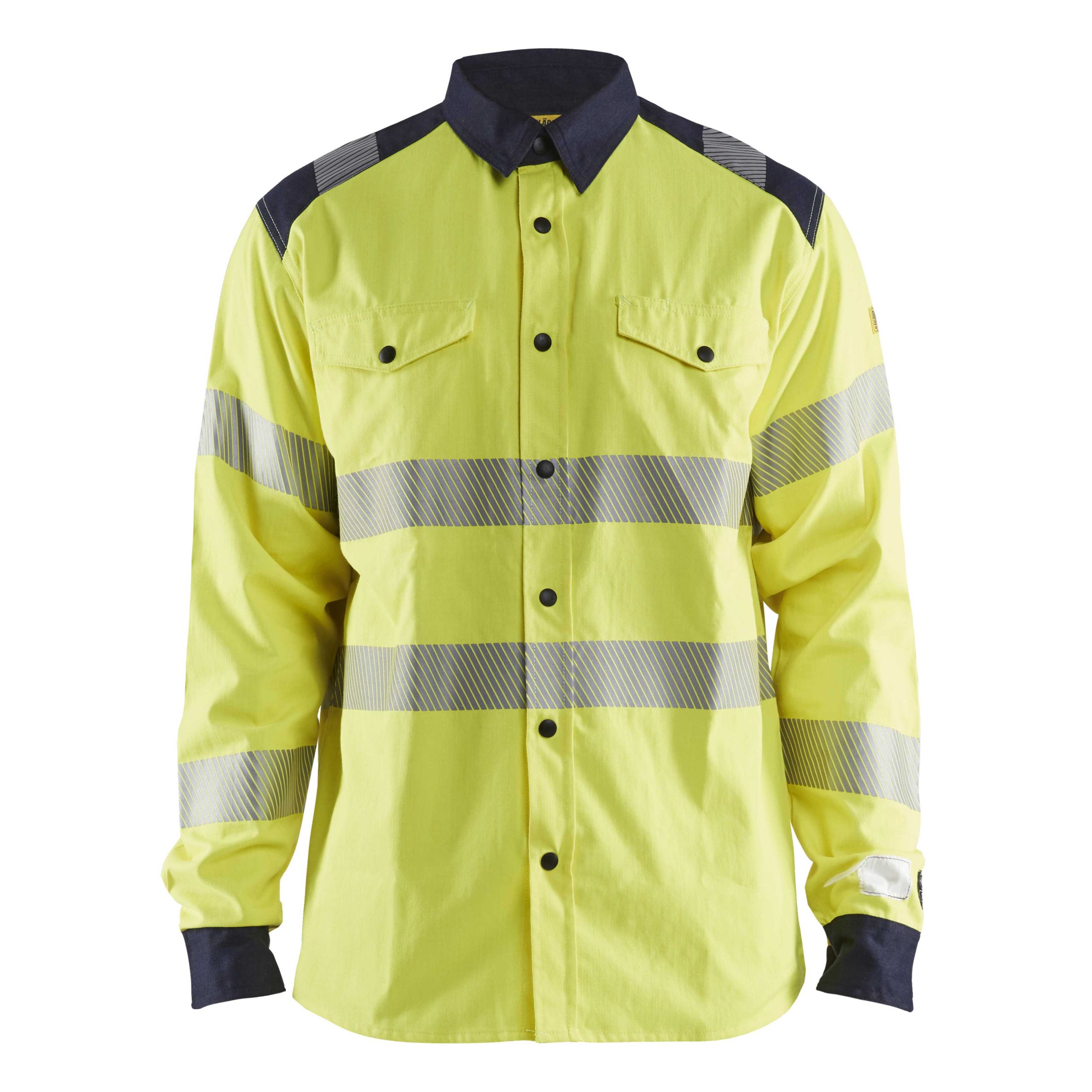 BLAKLADER 32391517 Multinorm shirt Hi Vis Reflective Long Sleeve Work Shirt MEN - Flame Retardant – Image 2