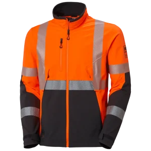 HELLY HANSEN ICU BRZ JACKET 77203 Hi Vis Reflective Softshell Work Jacket MEN - Breathable