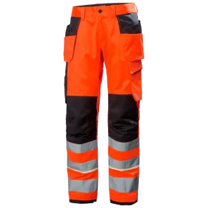 HELLY HANSEN UC-ME CONSTRUCTION PANT CLASS 2 77512 Hi Vis Reflective Work Trousers MEN - YKK Zipper