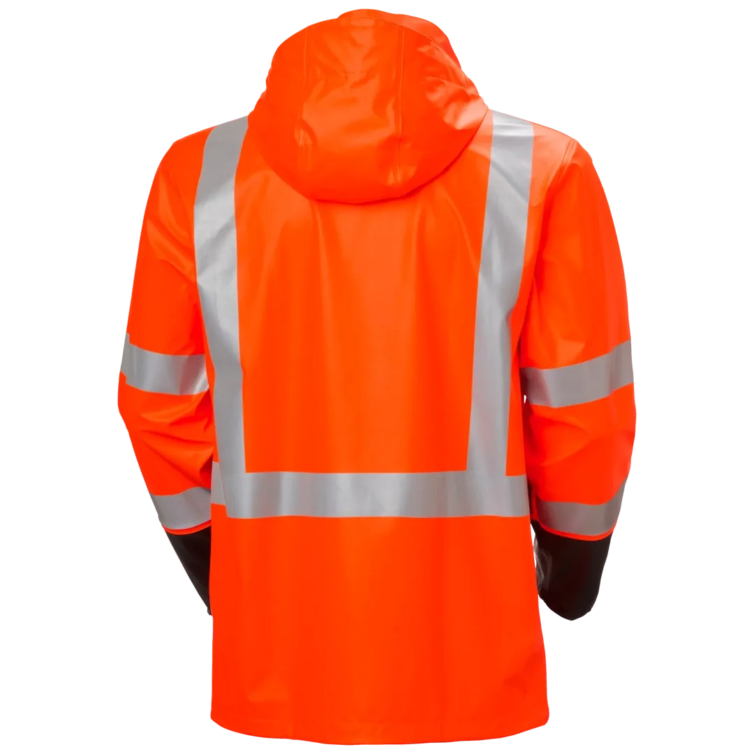 HELLY HANSEN ADDVIS 70155 Hi Vis Reflective Work Rain Jacket MEN Safety Rain Jacket - Waterproof – Image 3
