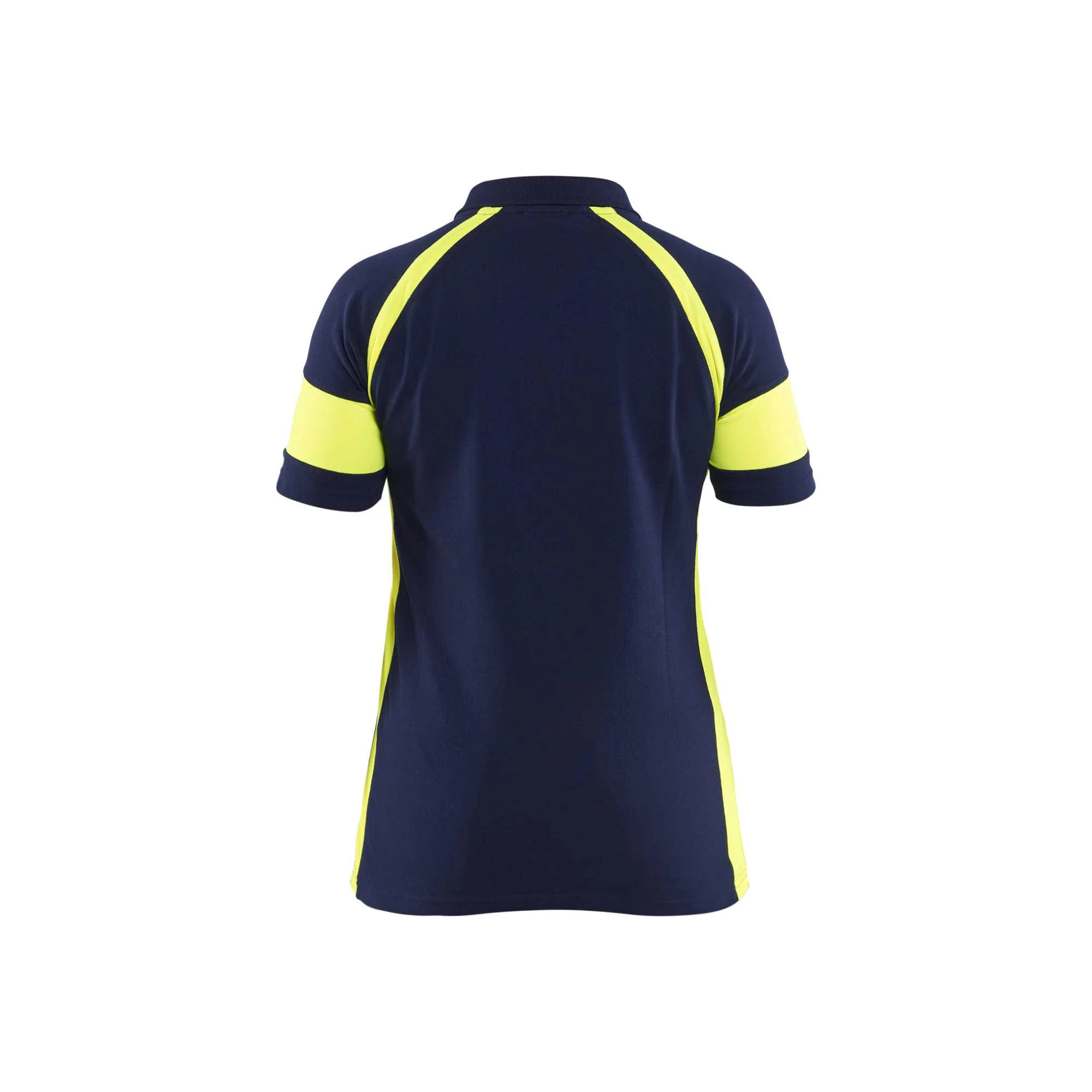 BLAKLADER 35291050 Women's Polo Shirt with Hi vis Hi Vis Reflective Short Sleeve Work Polo WOMEN - 60% Cotton – Image 3