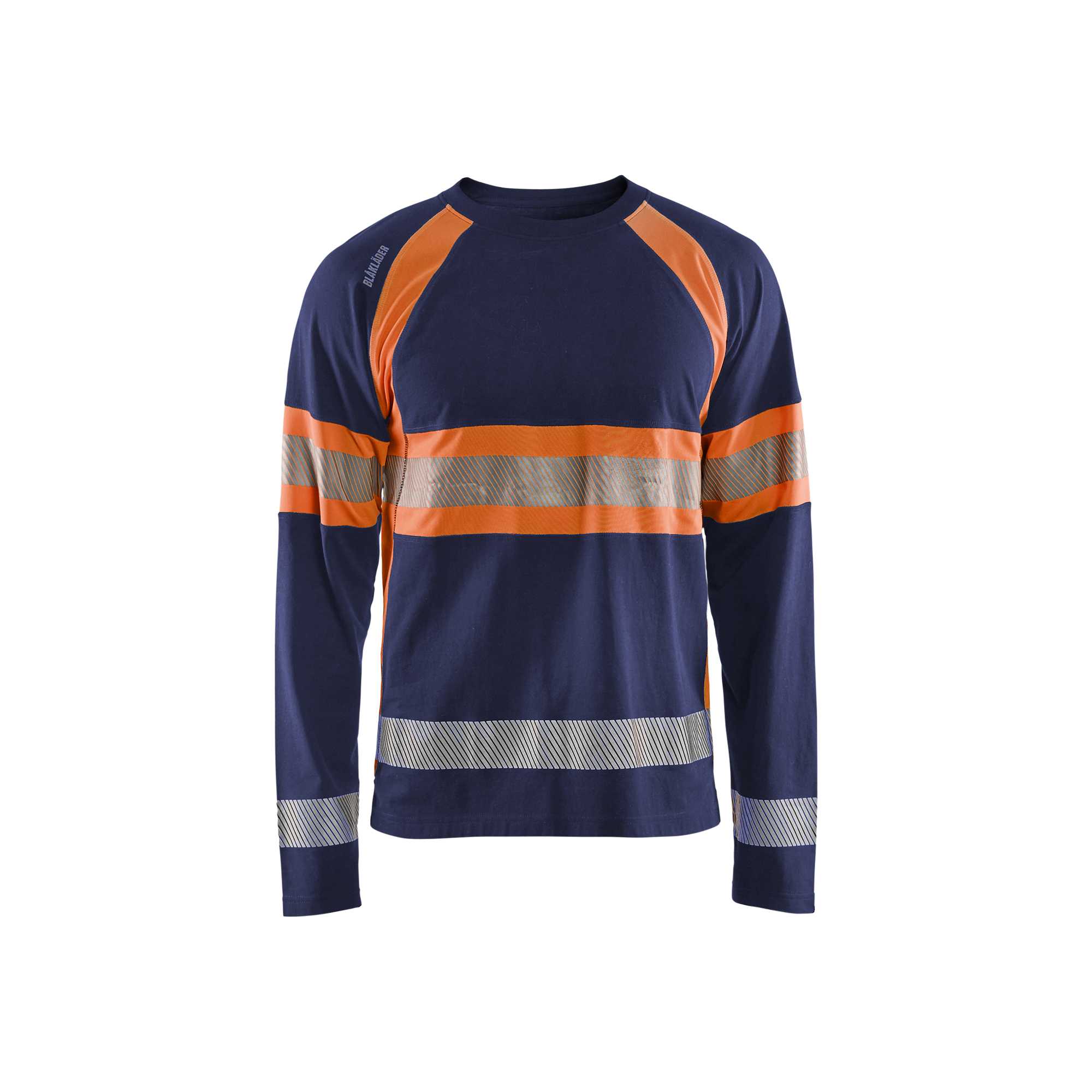 BLAKLADER 35101030 Hi Vis Long Sleeved T Shirt Hi Vis Reflective Long Sleeve Work T-Shirt MEN - 100% Cotton – Image 6