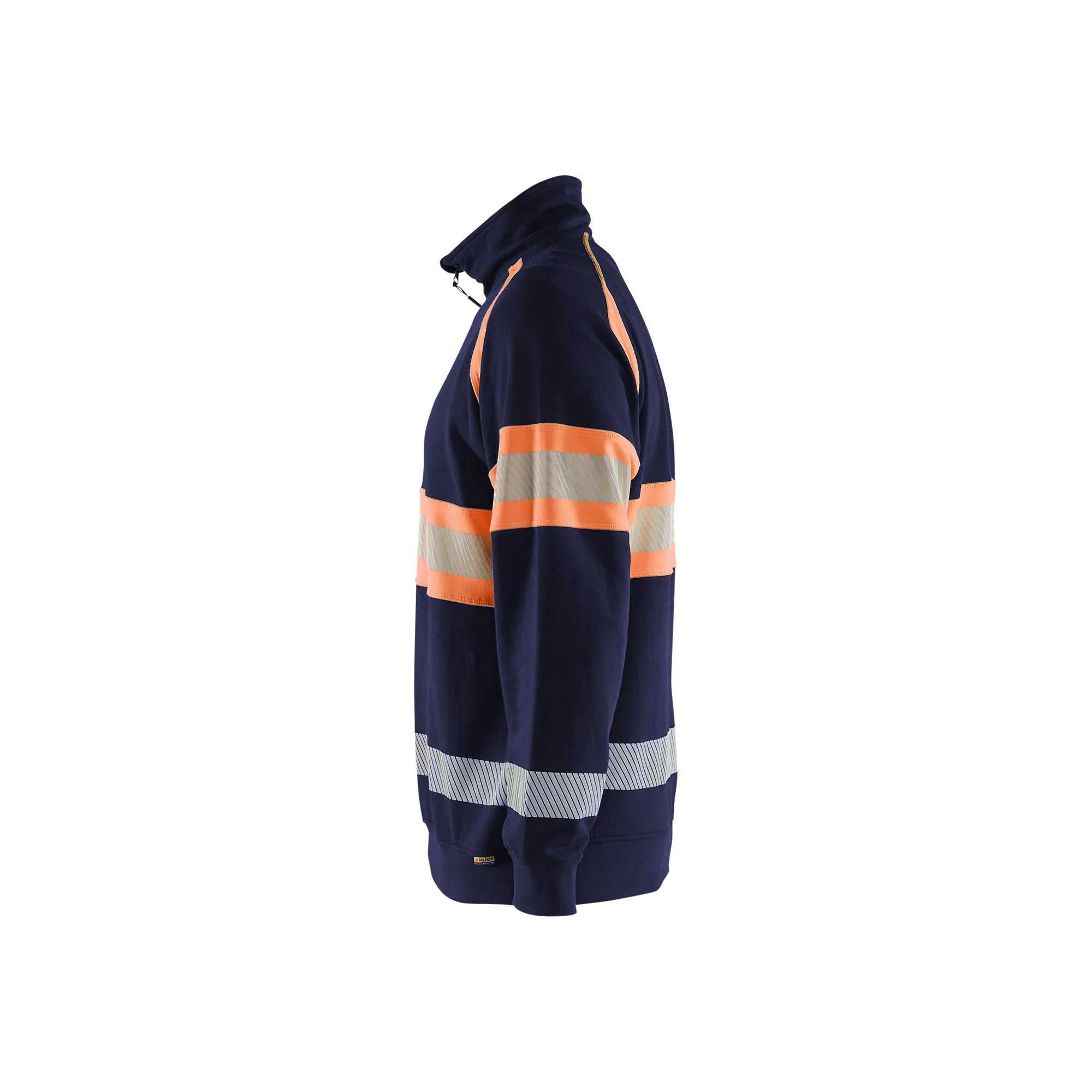 BLAKLADER 35531158 Hi Vis Sweater Hi Vis Reflective Half-zip Work Sweatshirt MEN - 100% Cotton – Image 8