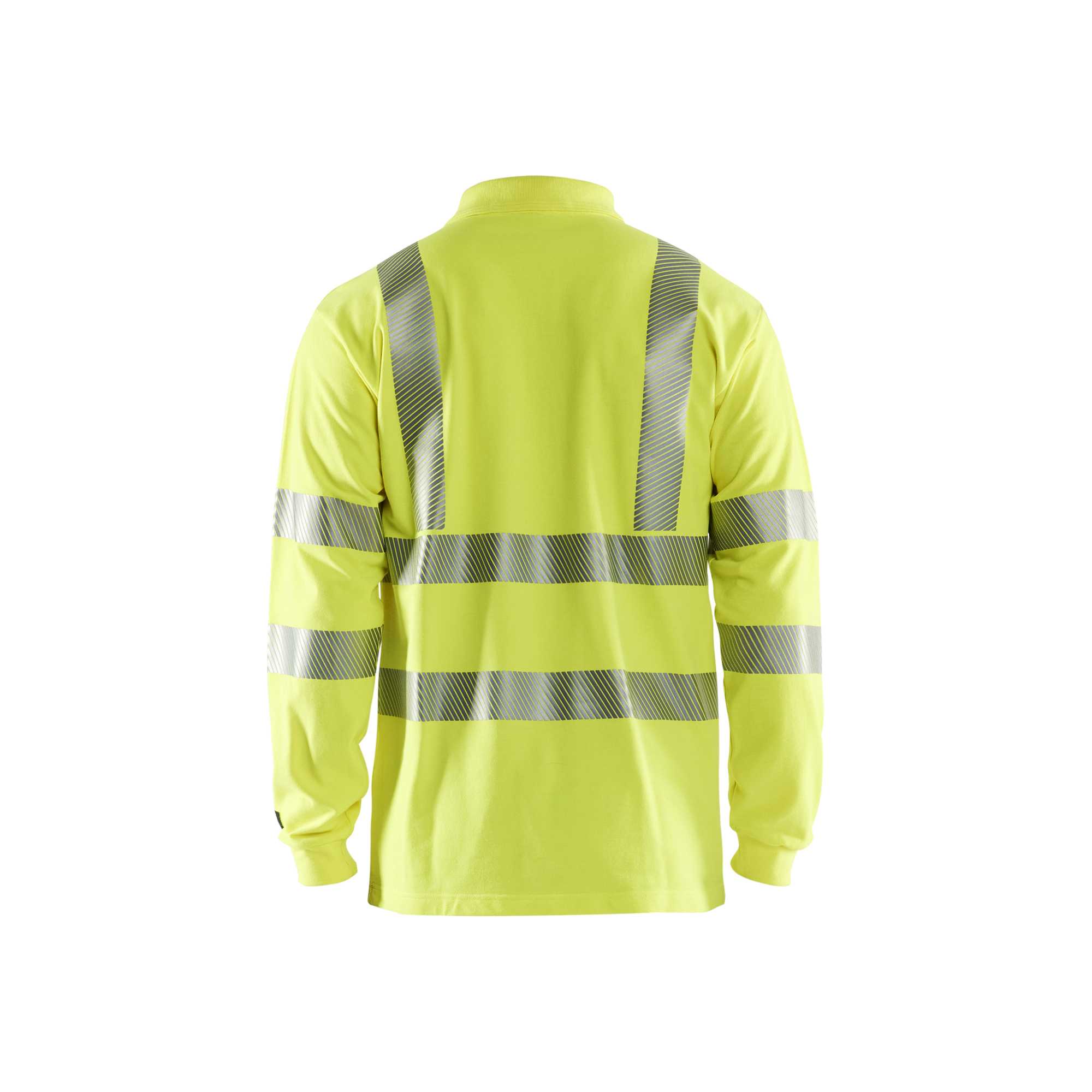 BLAKLADER 34391726 Multinorm long sleeved Polo Hi Vis Reflective Long Sleeve Work Polo MEN - Flame Retardant – Image 3