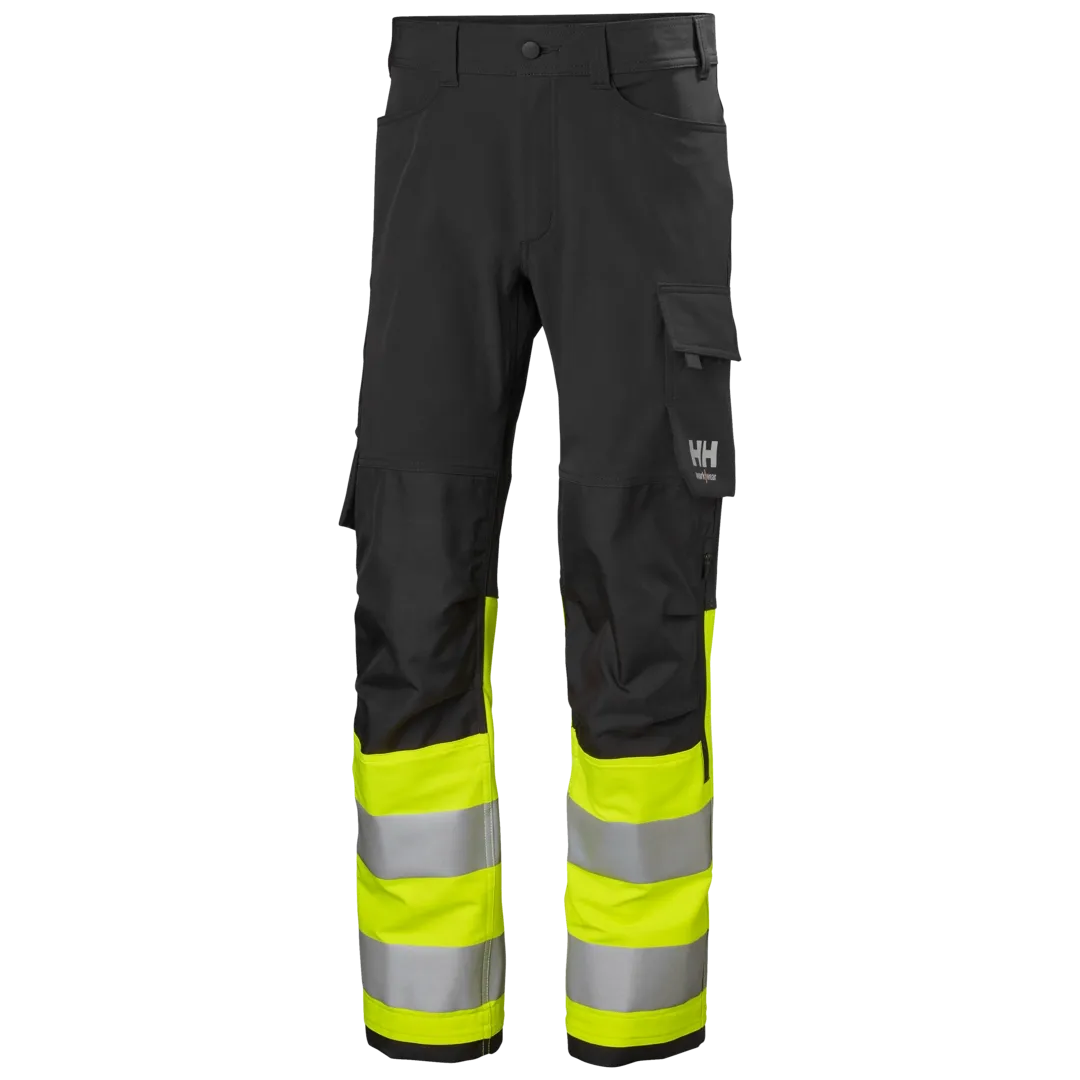 HELLY HANSEN ALNA 4X WORK PANT CLASS 1 77429 Hi Vis Reflective Work Trousers MEN - Reinforced Knees – Image 9