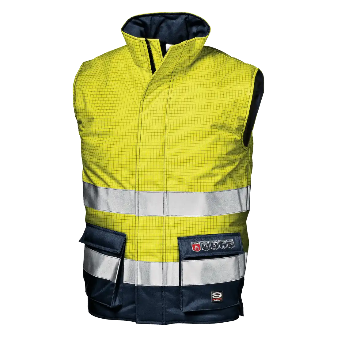 SIR SAFETY MICROLINES Hi Vis Reflective Work Vest MEN - Waterproof