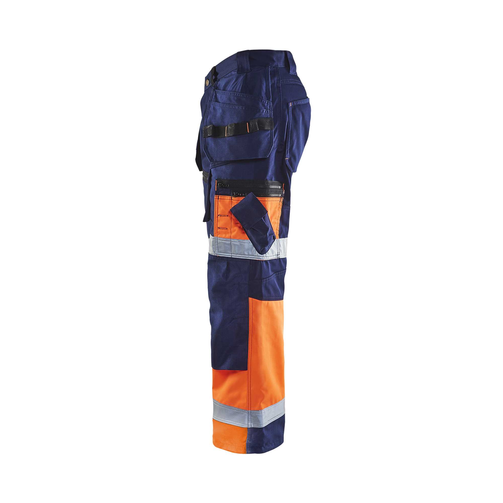 BLAKLADER 15081860 Hi Vis trousers X1500 Hi Vis Reflective Work Trousers Men - Twill Fabric – Image 8