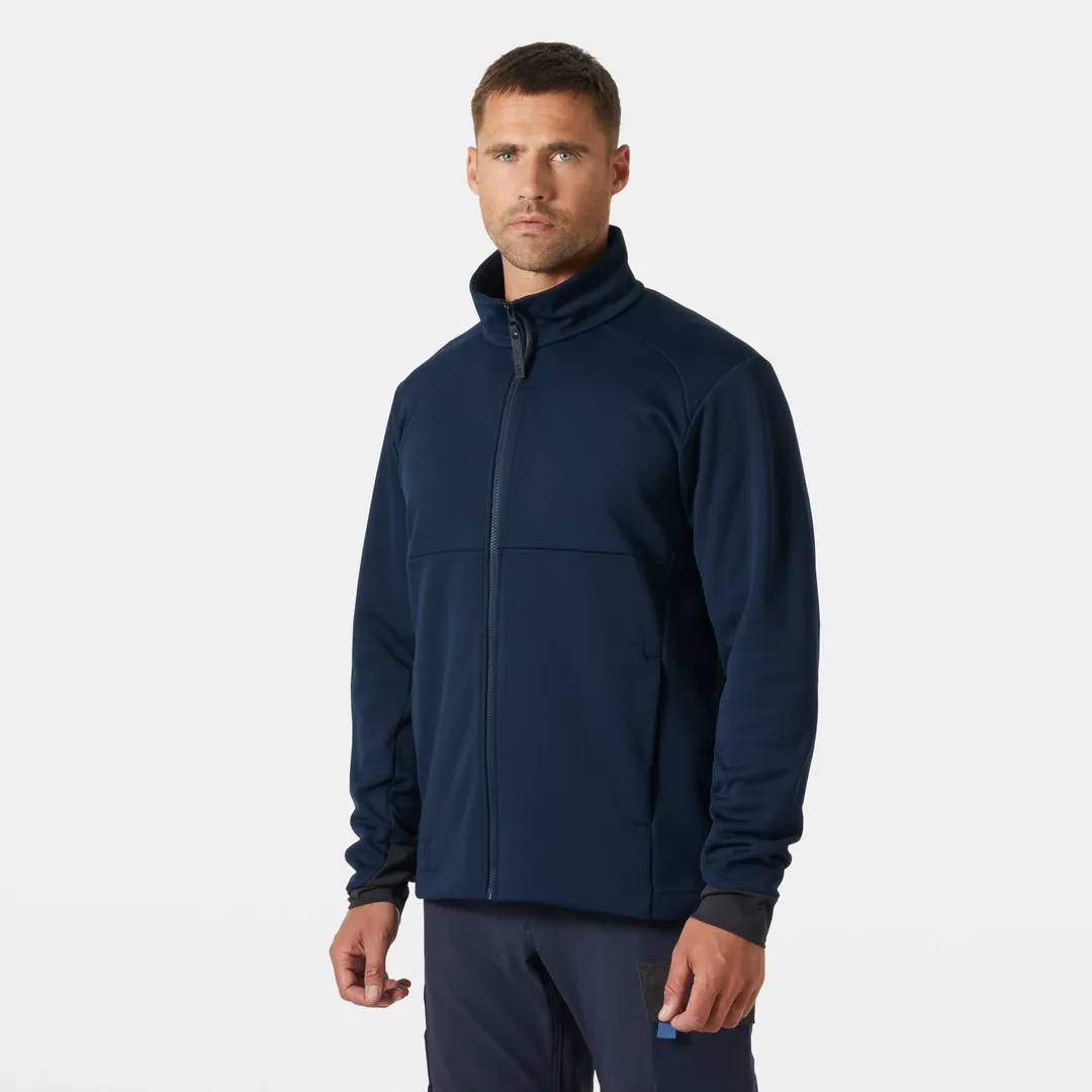 HELLY HANSEN TECH MIDLAYER 72380 Full Zip Work Sweatshirt MEN - Brushed Lining – Image 5