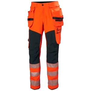 HELLY HANSEN ICU BRZ CONSTRUCTION PANT CLASS 2 77499 Hi Vis Reflective Work Trousers MEN - Stretch