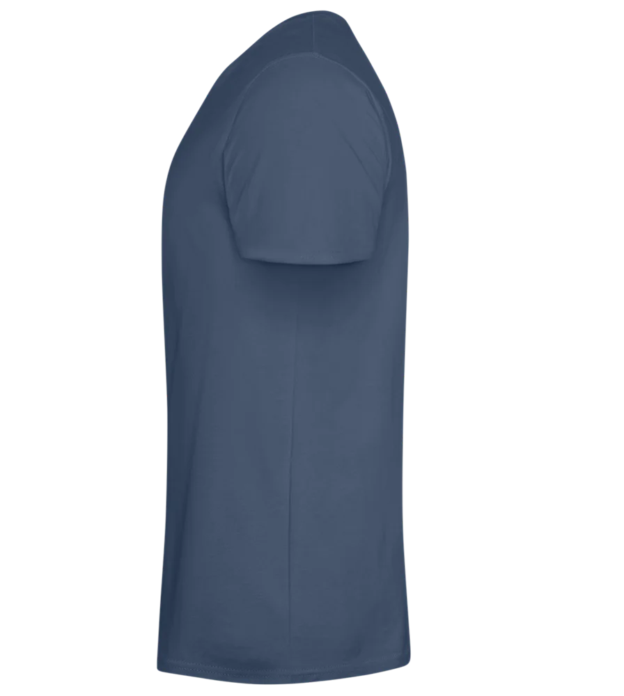 Black Bar Sad Design - Basic men's fitted t-shirt – Image 8