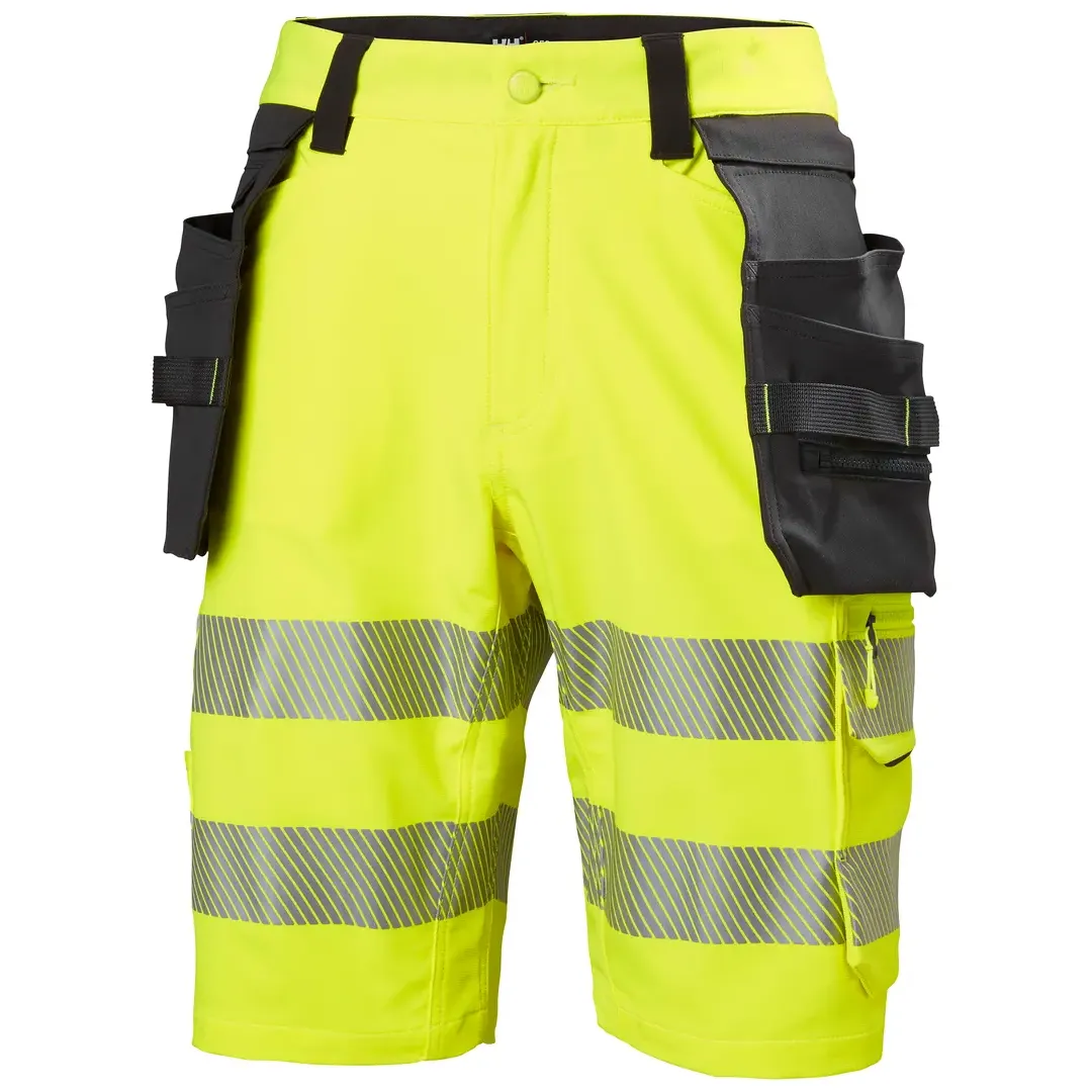 HELLY HANSEN ICU CONSTRUCTION SHORTS 77503 Hi Vis Reflective Work Shorts MEN - 4 Way Stretch Fabric – Image 8
