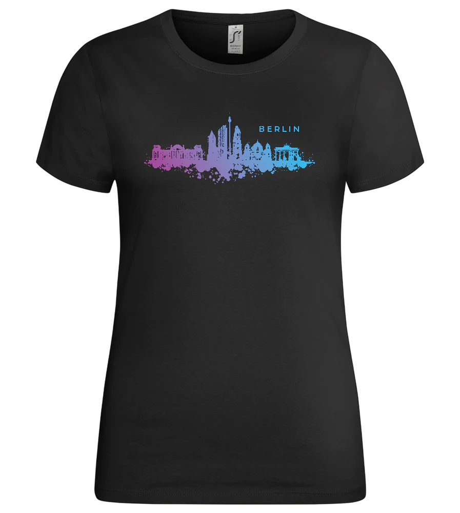 Berlin Watercolor City Skyline Design - Premium women's t-shirt – Image 6