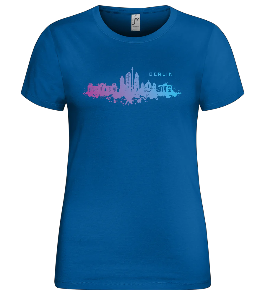 Berlin Watercolor City Skyline Design - Premium women's t-shirt