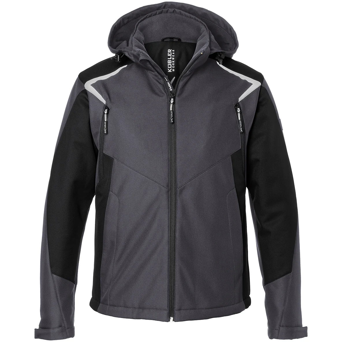 KÜBLER WEATHER Jacket 13255375 Hi Vis Reflective Softshell Work Jacket MEN Safety Jacket - Windproof – Image 6