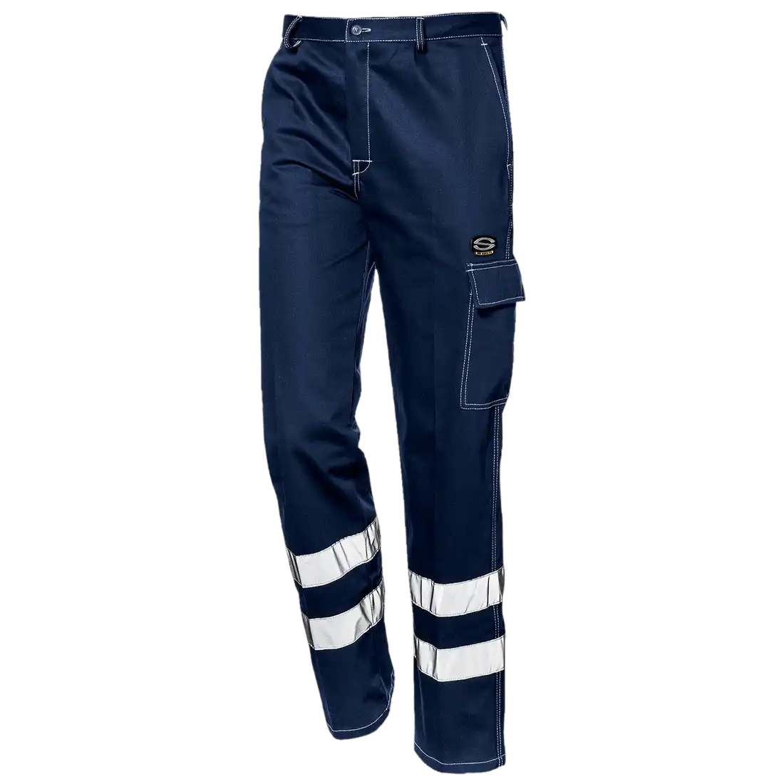 SIR SAFETY FUSTIAN High Vis Work Trousers Men - Reflective Bands