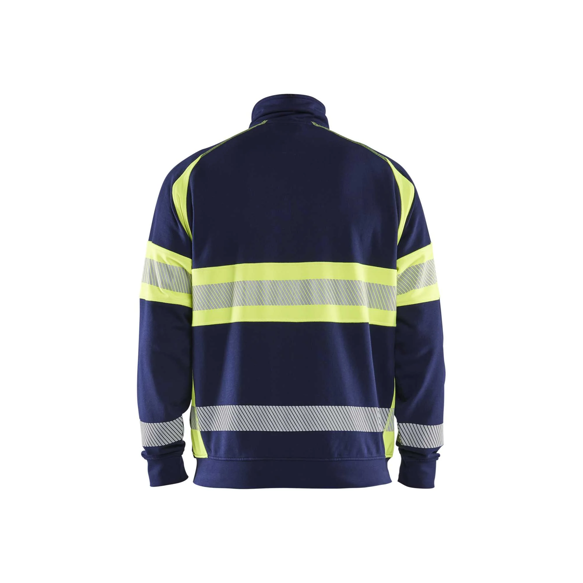 BLAKLADER 35511158 Hi Vis Sweater Hi Vis Reflective Full-zip Work Sweatshirt MEN - 100% Cotton – Image 3