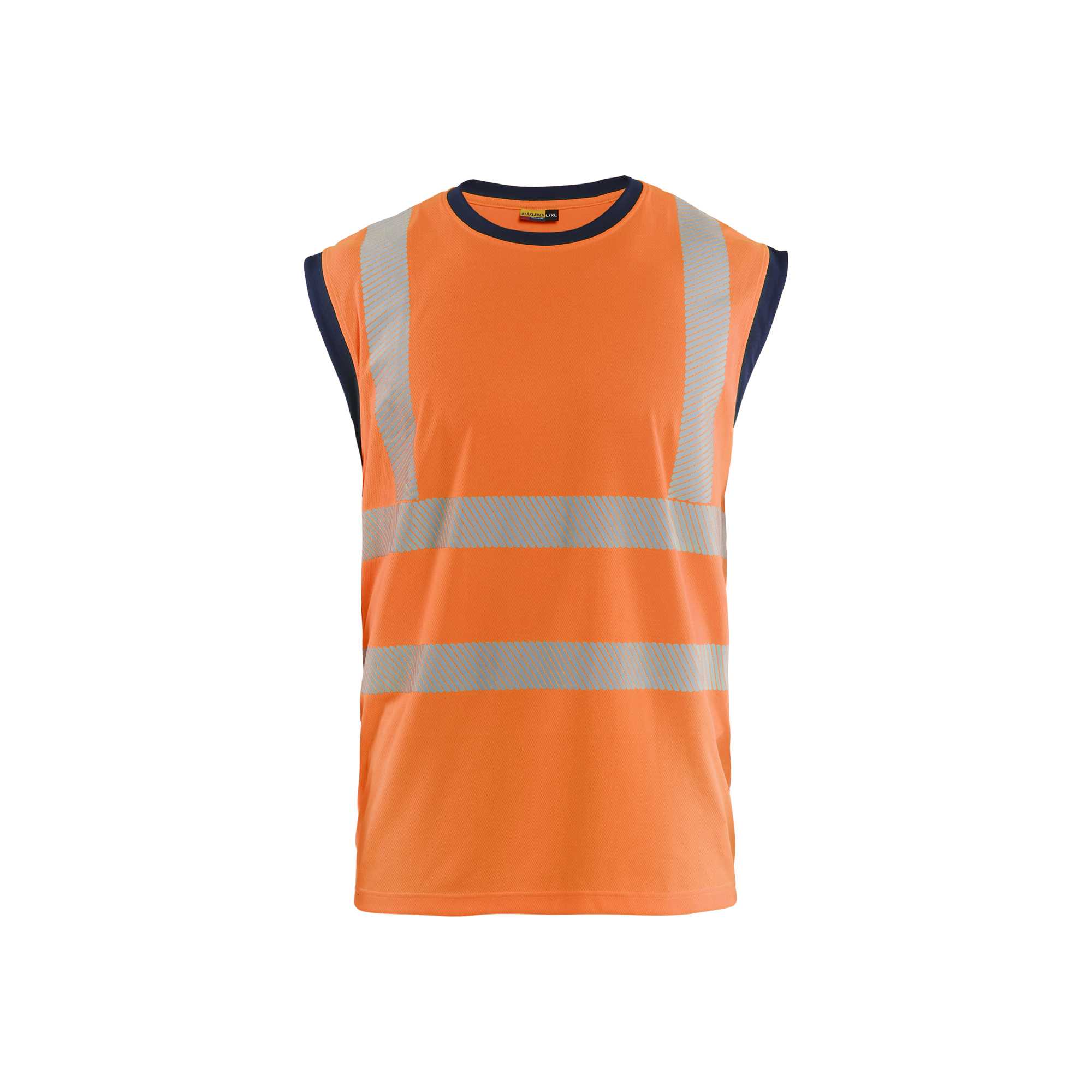 BLAKLADER 35751013 Hi Vis Tank top Hi Vis Reflective Sleeveless Work T-Shirt MEN - 100% Polyester – Image 6