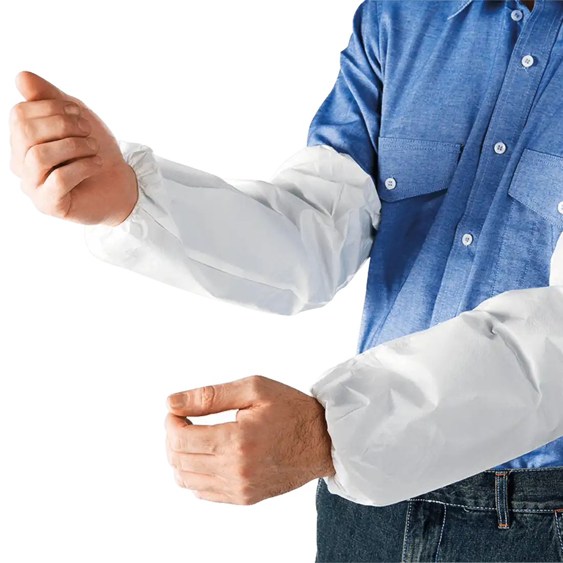 SIR SAFETY CHEMFOR (BOX 100 PCS) Work Shoe Covers MEN - Waterproof Microporous Fabric – Image 2