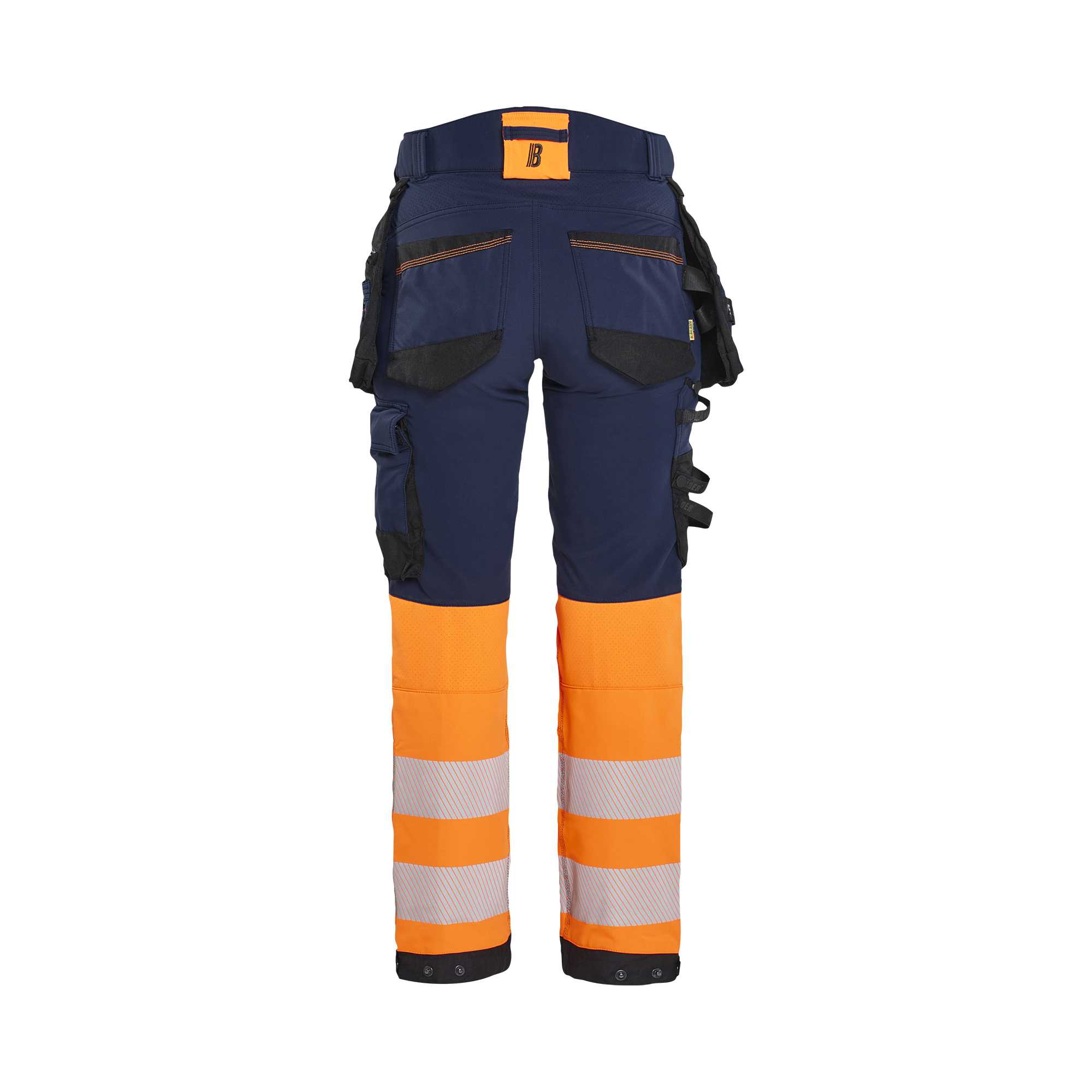 BLAKLADER 70251648 Women's Hi Vis trousers 4 way stretch Hi Vis Reflective Work Trousers Women - double weave – Image 7