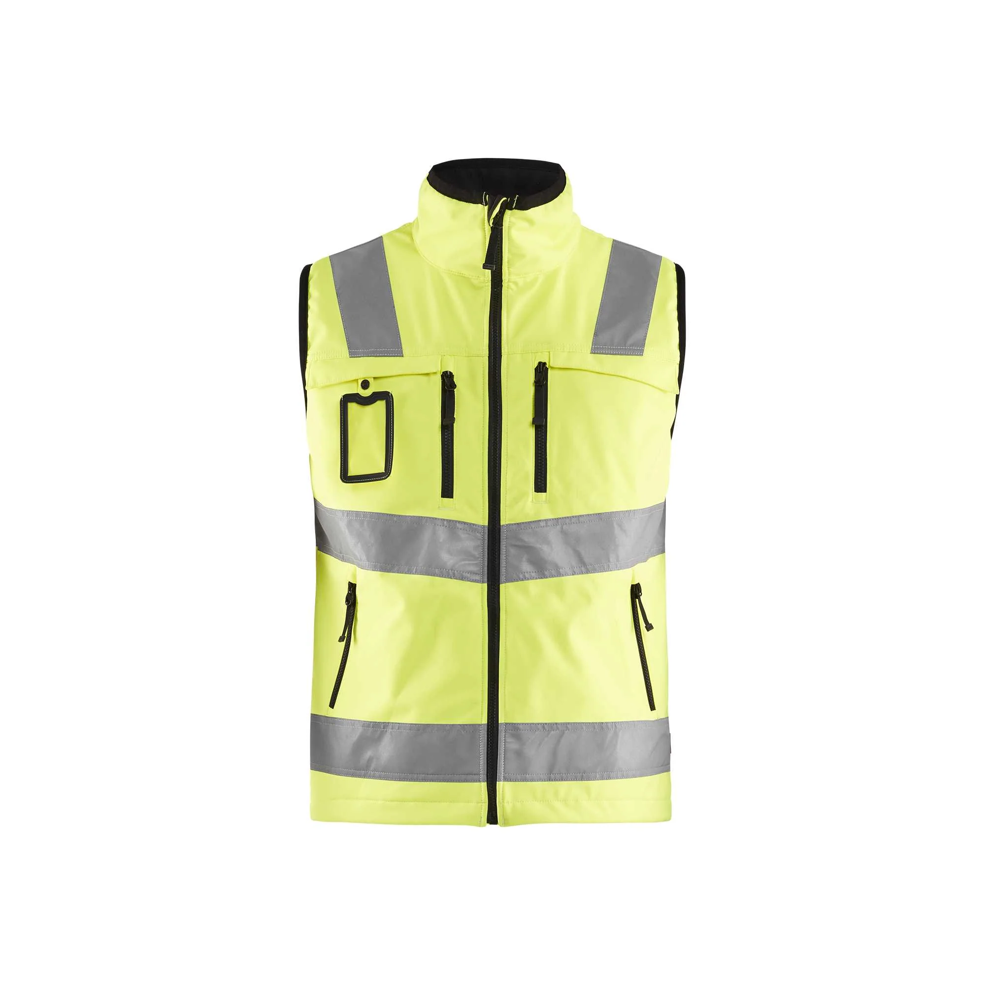 BLAKLADER 30492517 HI VIS SOFTSHELL VEST Hi Vis Reflective Work Softshell Vest MEN - Waterproof – Image 2