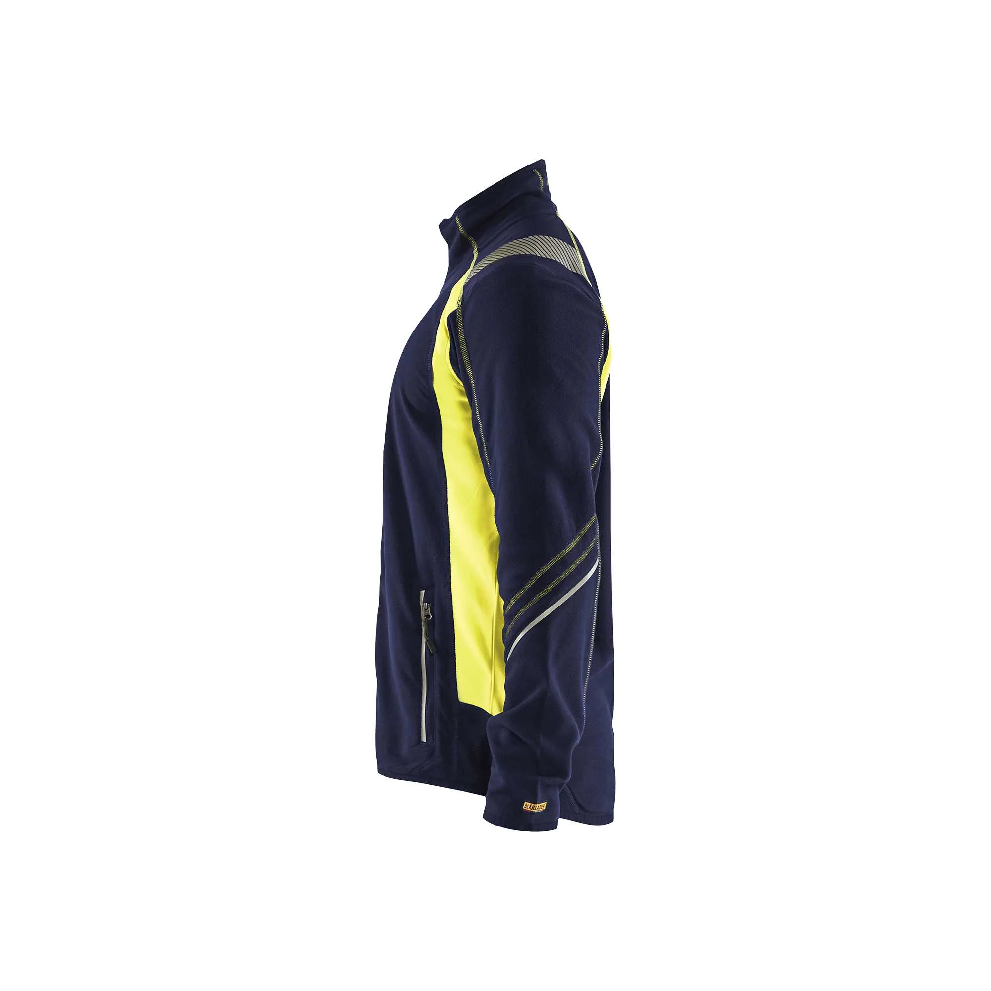 BLAKLADER 49931010 Microfleece Jacket Hi Vis Reflective Work Jacket MEN - Antipilling – Image 6